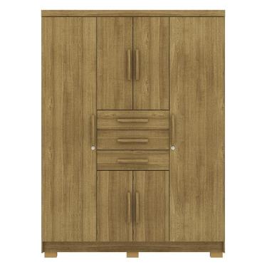 Imagem de Guarda Roupa Casal 151 cm 6 Portas 3G 10020 Nature VLR
