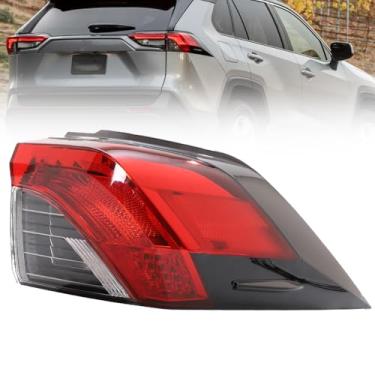 Imagem de Conjunto de luz traseira de LED compatível com Toyota RAV4 2019 2020 2021 Lâmpada traseira de freio externo do lado do passageiro sem lâmpada de substituição 81550-0R090 TO2805148