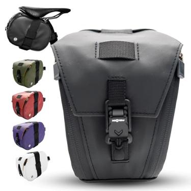 Imagem de Lumiere & Co. Bolsa magnética grande para assento de bicicleta, bolsa de bicicleta de fixação rápida sob o assento, bolsa de selim, bolsa de selim de bicicleta, bolsa pequena para bicicleta - Maximus