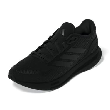 Imagem de adidas Run Falcon 5 Tênis masculino, Preto/Preto/Branco, 12 Wide