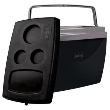 Imagem de Caixa Termica Cooler Alça Roda Lillos Pet Diversos Tamanhos 12l 34l 42l (Preto, 34 Litros)