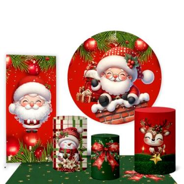 Imagem de Trio Capas Cilindro + Painel Redondo + Lateral e Tapete Natal (K3NAT0055)