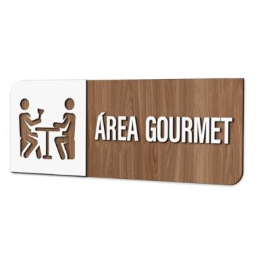 Imagem de Placa de Sinalização Indicativa - Área Gourmet