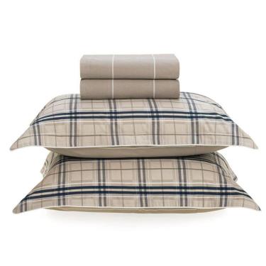 Imagem de Jogo Cama Casal 200 Fios Karsten Hector Bege