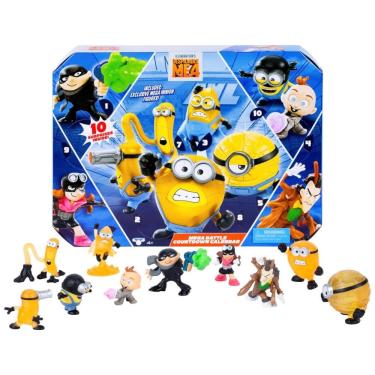 Imagem de Calendário Minions de Contagem Regressiva com 10 Bonecos Colecionáveis ??Surpresa de 5 cm para Crianças Acima de 4 Anos, Despicable Me 59303