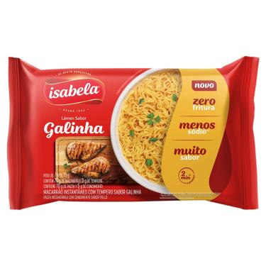 Imagem de Macarrão Instantâneo Lámen Galinha Zero Fritura Isabela 75g