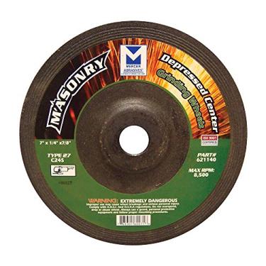 Imagem de Roda de moagem Centro Deprimida Mercer Industries, 621140, (20 Pack), 7" x 1/4" x 7/8"