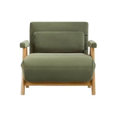 Imagem de Sofá-cama dobrável Sofá-cama conversível, poltrona-cama multifuncional, reclinável para apartamento, dormitório(Green)