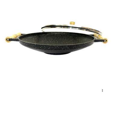 Imagem de Tacho Fundido  32 Cm Com Tampa De Vidro - La Chef, Granito