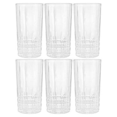Imagem de Jogo de Copos de Cristal Transparente Calcutá 370ml 6 peças - Lyor