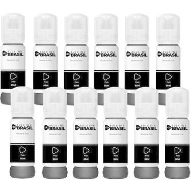 Imagem de Kit 12 Tintas Para Epson T544 L3250 L3150 L3210 L3110 L5190 - Bulk Ink
