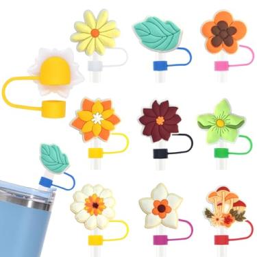 Imagem de Diferentes tampas de palha para copo Stanley, 10 mm de diâmetro, à prova de poeira, reutilizável, fofo, protetor de canudo