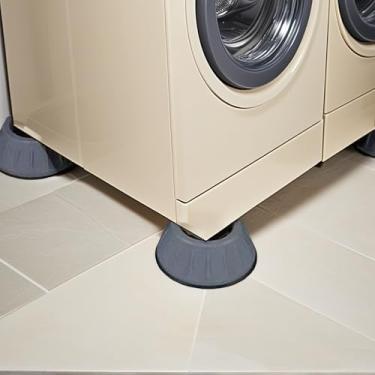 Imagem de Almofadas vibratórias para máquina de lavar, pés estabilizadores anti-impacto, almofadas de redução de vibração para máquinas de lavar