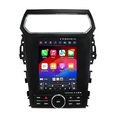 Imagem de Atualização de rádio Android14 Ca para Ford Explorer 2011-2019 10,4 polegadas, tela sensível ao toque IPS de 10,4 polegadas, suporta carplay sem fio/carro Android, controle de volante, WLAN/4G, AM/FM