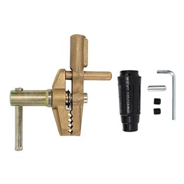 Imagem de Grampo de Malha de Soldagem Equipamentos Com Tampa Borracha Alta Condutividade Elétrica 800a Grampo Terra para Dispositivos Soldagem, Material Latão