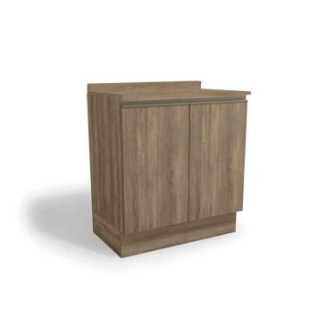 Imagem de Balcão Cozinha P- Cooktop C- Tampo Maxxi G744 C- 2 Portas 80cm Nogal-nogal - Kappesberg