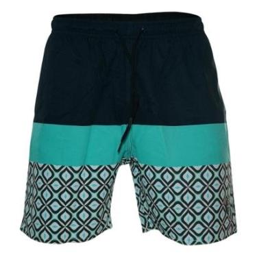 Imagem de Bermuda Maresia Volley Geometric Preta Masculina-Masculino