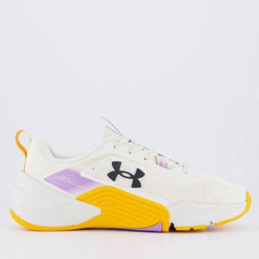 Imagem de Tênis Under Armour Tribase Reps 2 SE Bege e Laranja, 43