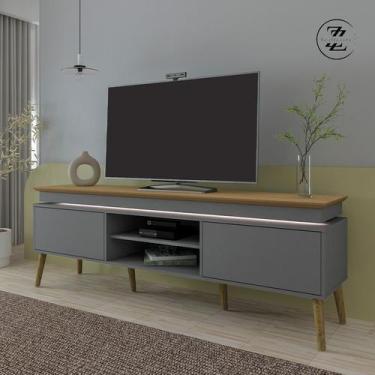 Imagem de Rack lumina cor carvalho c/grafite 4378 - Artely