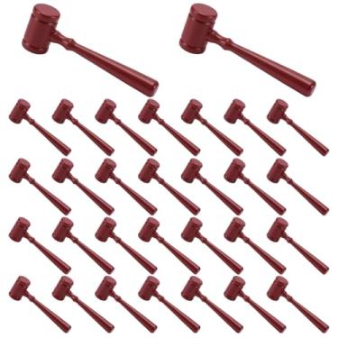 Imagem de NBEADS 30 peças de plástico adereço de martelo de juiz, acessórios de fantasia de árbitro de juiz para festa de tribunal, Halloween, cosplay, juiz, decoração de escritório em casa, 10 x 3,8 cm