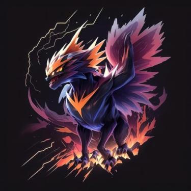 Imagem de Adesivo de Parede Estilo Anime Monstros Fofinhos para Quarto Infantil - Kramyx 50x50cm