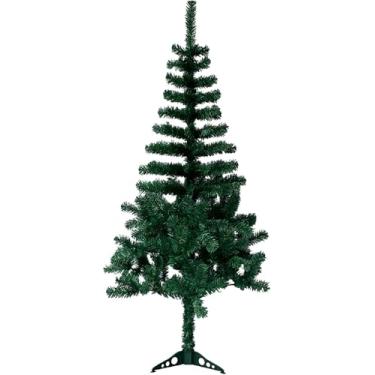 Imagem de Árvore De Natal 1.50m Pinheiro Tradicional 200 Galhos Decoração Base De Plástico