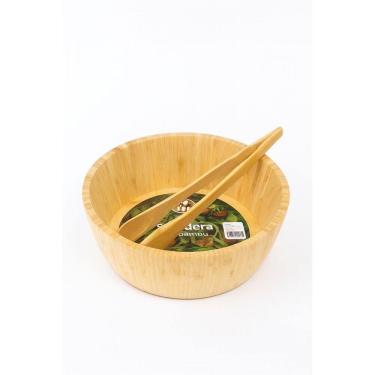 Imagem de Saladeira Bowl De Bambu Com Pegador Bambu