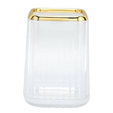 Imagem de Organizador de porta-pincéis de maquiagem para cosméticos, caneta para lápis de sobrancelha, recipiente de armazenamento para mulheres, translúcido, elegante, desktop, casa,