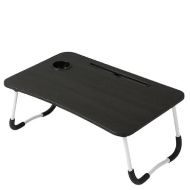 Imagem de Mesa Notebook Cama, Mesa para Notebook Mesinha para Computador Portátil Cama para estudos com Gaveta Dobravel(PRETA SEM GAVETA)