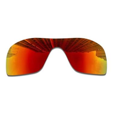 Imagem de Wetnenss Lentes de substituição para óculos de sol Oakley Batwolf OO9101/polarizadas de 1,5 mm/fáceis de instalar (vermelhas)