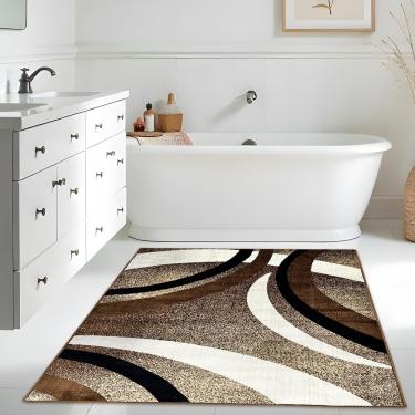 Imagem de 1 Tapete Banheiro Belga Grande Absorve Es Mo 100 x 140 D04