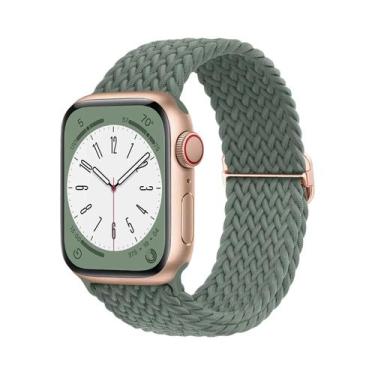 Imagem de Pulseira De Elástico Trançado Solo Loop Para Apple Watch De 45mm 44mm 