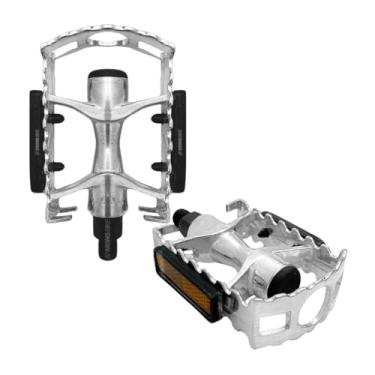 Imagem de Pedal Bike Mtb Aluminio Polido Rosca Fina 1/2 E Grossa 9/16 (Polido,Rosca Fina 1/2)