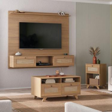 Imagem de Painel Tv 75 Trama Carvalho