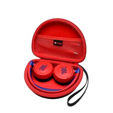 Imagem de XANAD Capa rígida EVA para fones de ouvido intra-auriculares sem fio JBL JR300BT / Jr310BT, Sony MDR-ZX110 / MDRZX110NC / MDR-ZX310AP - Vermelho