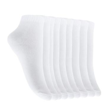 Imagem de Kit 5 Pares De Meia Escolar Dallf Tam 34-37 (Gg) Branca