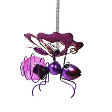 Imagem de Luzes solares de borboleta - estátua de abelha voadora decoração de jardim solar | Lâmpada decorativa de escultura de borboleta, decorações de quintal de metal para varanda de pátio de árvore