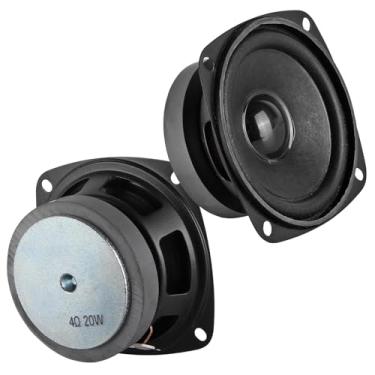 Imagem de DWEII 2 peças, alto-falante estéreo estéreo de 3 polegadas, 4 Ohm, 20 W, para arduino, faça você mesmo, à prova d'água, alto-falante Hi-Fi Woofer, sistemas estéreo
