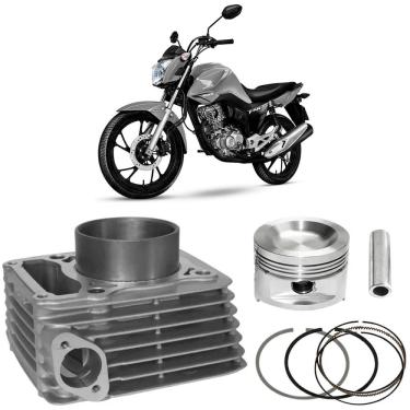 Imagem de Kit Motor Cilindro Moto CG 160 Cargo Fan Start Titan Mahle