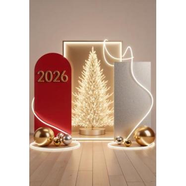 Imagem de Fundo Fotográfico Ano Novo Cenário Tecido 1,50 x 2,20m - Fadrix, FANV0