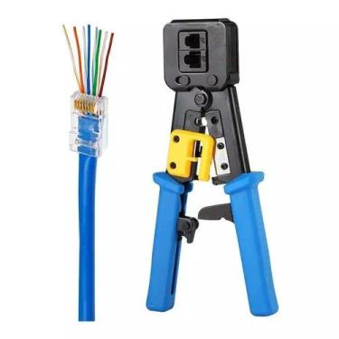 Imagem de Alicate Decapador Crimpagem Rede RJ45 RJ11 RJ12 Multi Função EZ Crimp 