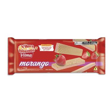Imagem de Biscoito Wafer Vilma Sabor Morango 115g