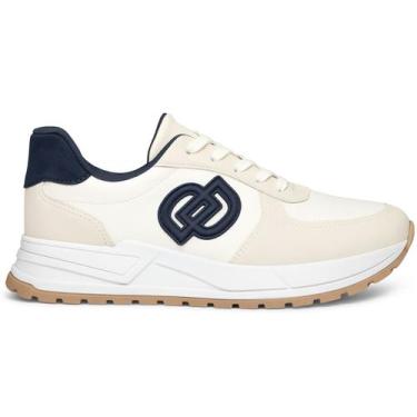 Imagem de Tênis Dakota Jogging Rocco Feminino Confortável e Estiloso, Marfim, 35