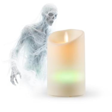 Imagem de Equipamento de caça fantasma, kit de detecção paranormal briidea com design de vela realista e luzes que mudam de cor, recarregável por USB e portátil para exploração de casas assombradas e eventos