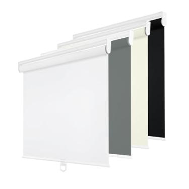 Imagem de Changshade Persianas blackout sem fio para janelas internas, persiana de rolo com proteção UV e persianas térmicas para casa e escritório (98 cm L x 182 cm A, branca)