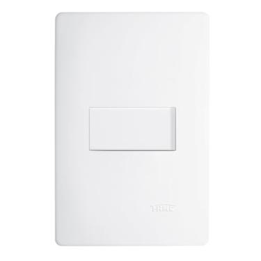 Imagem de Interruptor Horizontal Paralelo 16A 4X2 1 Tecla Branco Habitat Fame