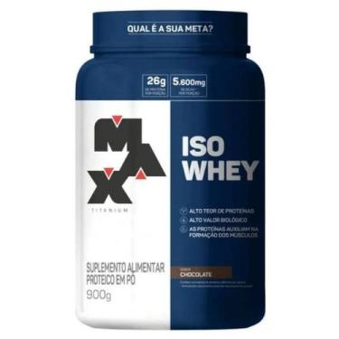 Imagem de Suplemento em pó Max Titanium proteínas ISO Whey em pote de 900g, 1, 9