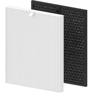 Imagem de Luripid Filtro de substituição 5510 Q, compatível com purificadores de ar Winix 5510 e 5520, 1×H13 True HEPA + 1× filtro de ar de carbono ativado (modelo #1712-0123-00)