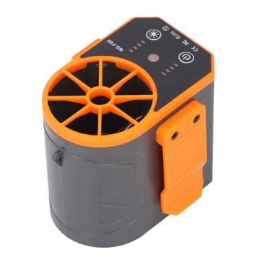 Imagem de RiToEasysports Ventilador de Cintura, Ventilador de Cintura Wearable Recarregável Ajustável 4 Velocidades Com Luz Led para Viagens de Acampamento Ao Ar Livre (8000mah)