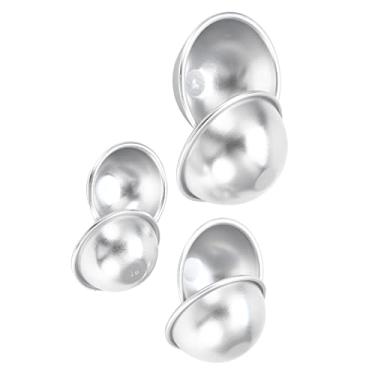 Imagem de GLOGLOW Moldes de Bomba de Banho de Metal, Ferramentas de Artesanato DIY de Liga de Alumínio para Sabonetes Artesanais, Velas, Sorvete, Filme de Oxidação Durável, Fácil Desmoldagem, Higiênico, (Tipo